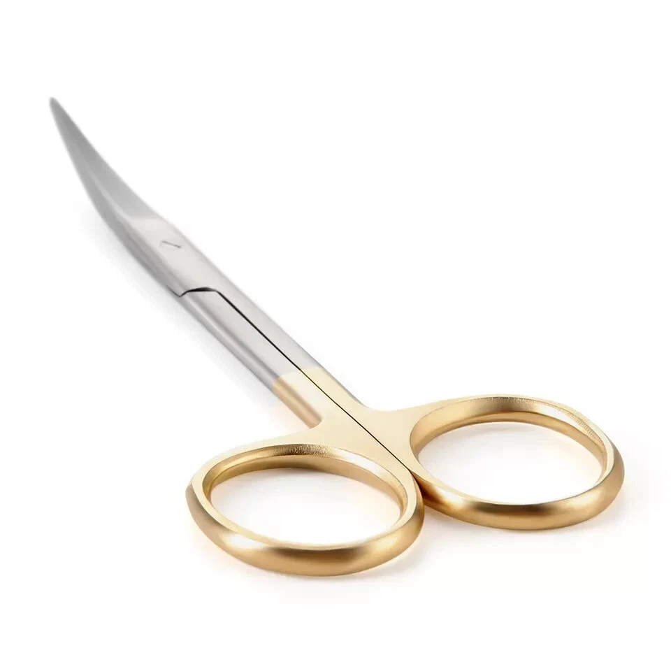 20x Dental Surgical Scissors 4.5" Stainless Steel Straight & Curved Tip Instrume - Image 3 of 4