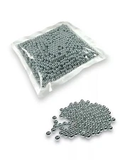 1,000 ct Silver Zinc Plated Metal BBS 4.5mm (.177 Cal) - BC Precision