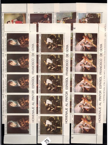 + 5X PARAGUAY - MNH - ART - PAINTING - PEOPLE