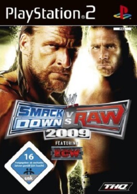 PS2 / Playstation 2 - WWE SmackDown! vs. Raw 2009 DE mit OVP OVP beschädigt
