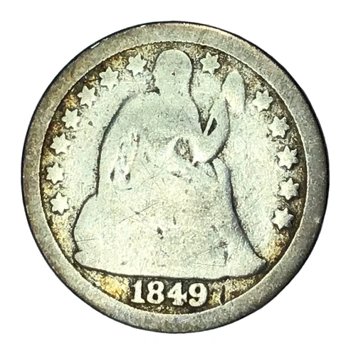 1849-P Seated Liberty Dime — photo from another recent sale