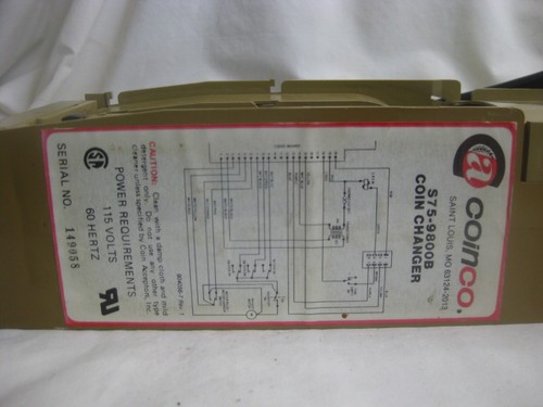 parts / repair vintage coinco S75-9800B Coin Changer vending machine assembly - Picture 10 of 15