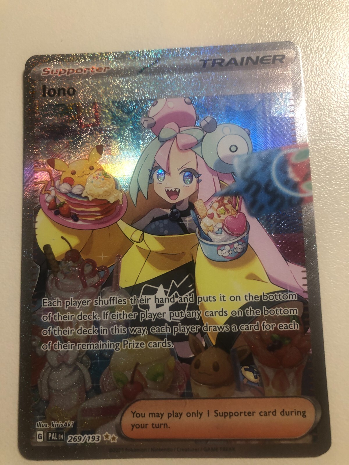 Pokemon - Paldea Evolved - Iono - Special Illustration Rare - NM - 269/193