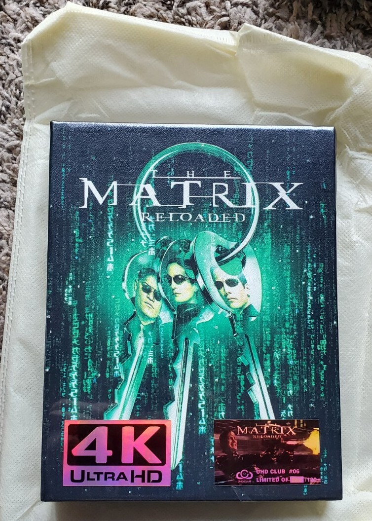 THE MATRIX TRILOGY 4K BLU-RAY UHD CLUB SEALED LEATHER CASE W/BOX