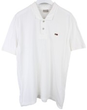 Napapijri N0YG4F Polo T-Shirt Men Regular Fit 2XL Short Sleeve White Cotton