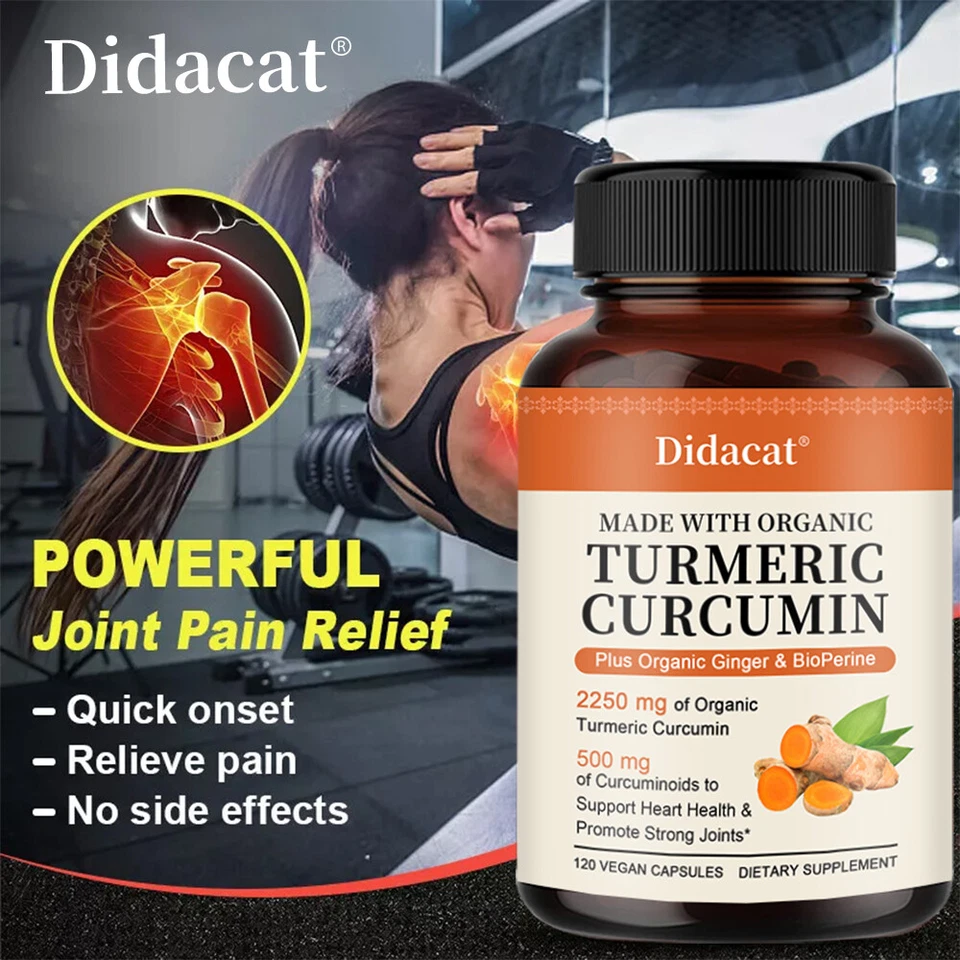 Kurkuma Curcuma Kapseln hochdosiert für Immunsystem, Durchblutung, Stoffwechsel - Bild 3 von 4