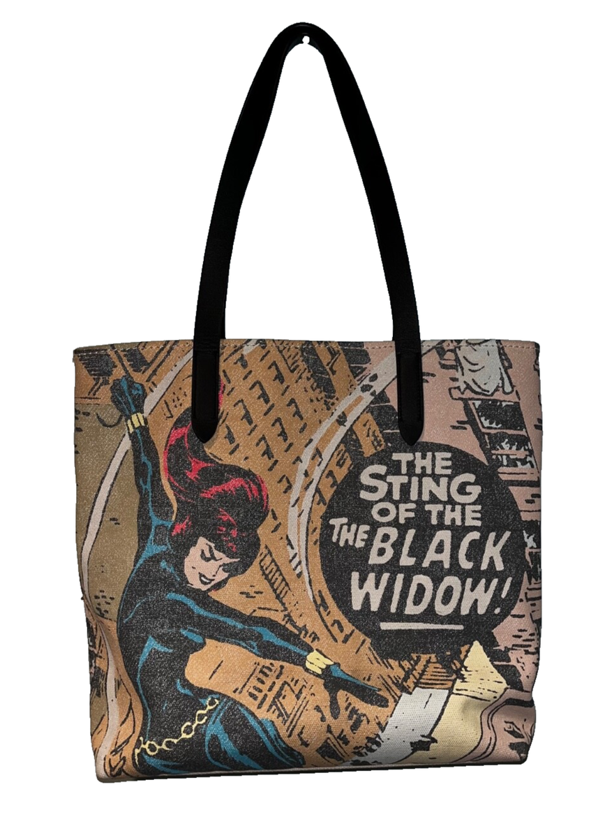 Coach x Marvel Black Widow Large Tote Bag EUC RARE