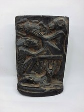 UNIQUE ANCIENT EGYPTIAN ANTIQUE Seated Anubis Jackal Dog Stone Made in Egypt