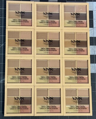 NEW! Lot Of 12 NYX - CONCEAL CORRECT CONTOUR PALETTE - 6 SHADE CONCEALER