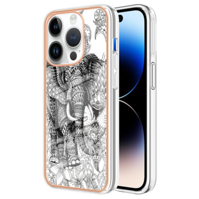 For Various Phone Elephant IMD Plating Case ShockProof Soft Silicone Back Cover