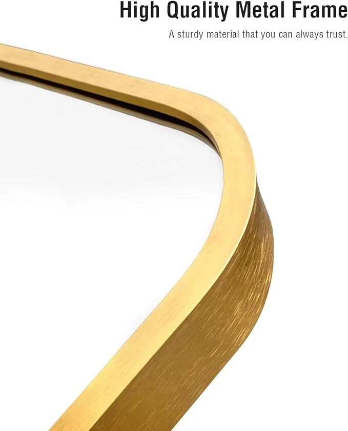 Espejo arqueado de longitud completa Green Line 71"x31" con elegante marco de madera - HD Nano G Foto 4 de 4