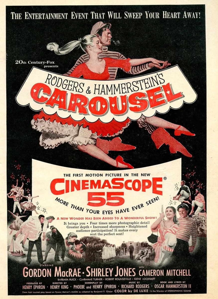 Rodgers & Hammersteins's Carousel 1956 Movie Ad/Poster, Gordon MacRae | eBay