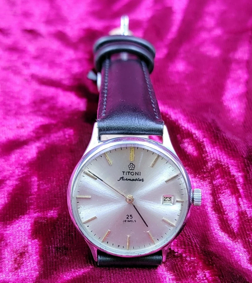Reloj Pulsera Vintage Original TITONI Airmaster 25 Joyas Coleccionable Original. Foto 3 de 4