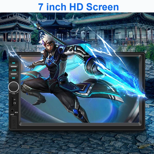 Double Din Apple Carplay Android Auto Car Stereo Radio Bluetooth 7" Touch Screen - Picture 5 of 11