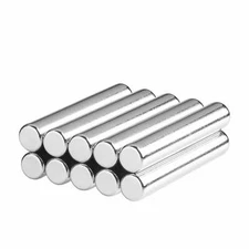 1/4 x 1.50 Inch Neodymium Rare Earth Cylinder/Rod Magnets N42 (10 Pack)