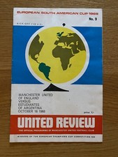 1968 MANCHESTER UNITED V ESTUDIANTES ARGENTINA WORLD CLUB VGC