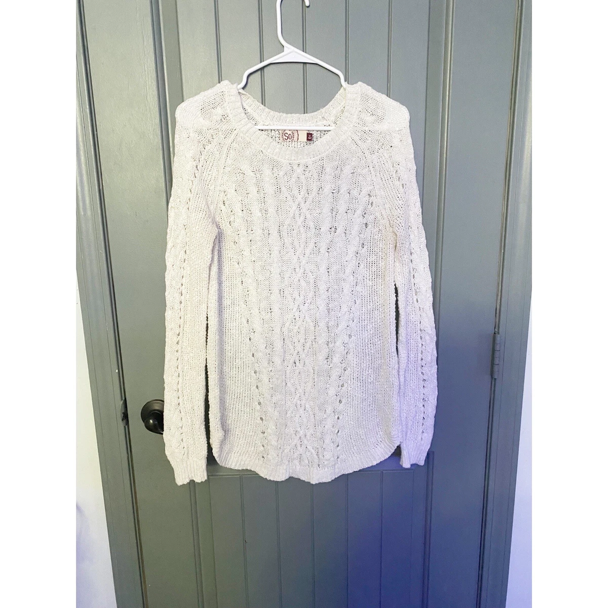 Juniors 2025 white sweater