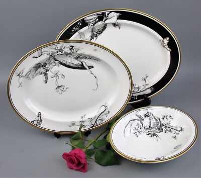 Minton ''Rosenborg'' Teller Schalen. Servierschalen. Bone China. Ovale Platten etc.