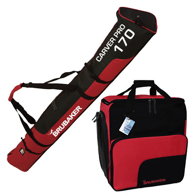 BRUBAKER Sac à skis Carver Champion 190cm pour skis et BRUBAKER Sac à skis Carver Champion 190cm pour skis et