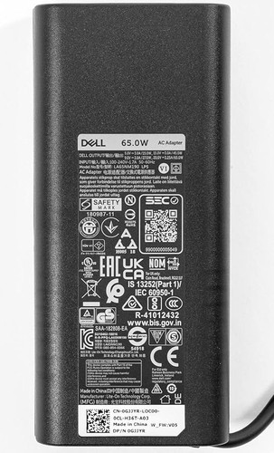 Dell 65W USB-C Laptop Charger for XPS and Latitude 5000 - Power Cord Included - Picture 6 of 7