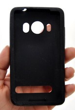 NEW Genuine HTC EVO 4G Phone Gel Skin Case BLACK sprint CZH1980R glove cover OEM