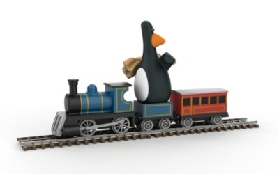 FTB WALLACE UND GROMIT - DIE FALSCHE HOSE - FEDERN MCGRAW UND LOKOMOTIVE