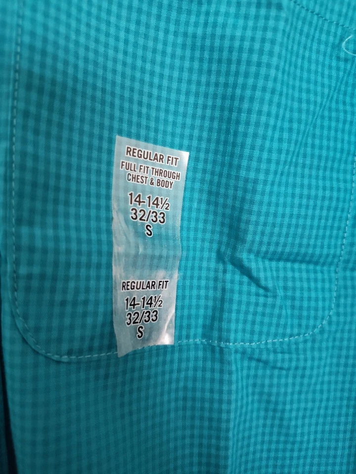 Camisa masculina Izod All-over Stretch LS ajuste regular tamanho (14-14.5 32/33 pequena) nova com etiquetas  - Imagem 2 de 4