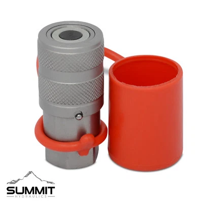 SUMMIT HYDRAULICS 1/4″ Flat Face Hydraulic Quick Disconnect Connect Female Coupler 1/4″ NPT Thread
