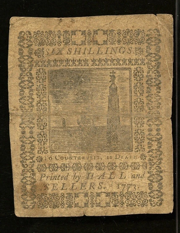 1773 PENNSYLVANIA American Revolution Colonial Currency Bank Note PA-160, PMG 20 - Image 4 of 4