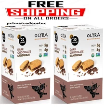 2 Pack - OLYRA Organic Breakfast Biscuits, Dark Chocolate Crème, 20 ct.