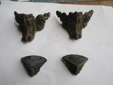 ORNATE SET OF INGRAHAM MANTLE CLOCK FEET