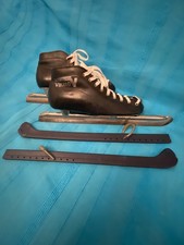 Vintage Viking Leather Speed Skates J. Havekotte Amsterdam 26 Blades Size UK 6