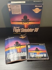 MICROSOFT FLIGHT SIMULATOR 98 PC Big Box - 1997 - 15th Anniversary. Tested