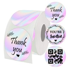 2 inch Direct Thermal Labels Gradual Change Round Circle 2 inch, Color 2