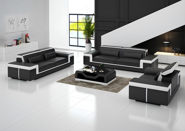 Sofagarnitur 2X 3 Sitzer Set Design Sofas Polster Couchen Moderne Couch Gruppe-image