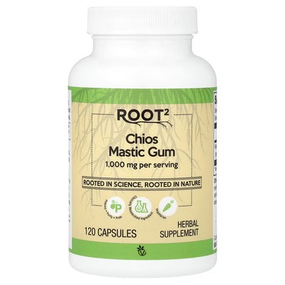 2 X Vitacost, Root2, Chios Mastic Gum, 120 Capsules (500 mg per Capsule)