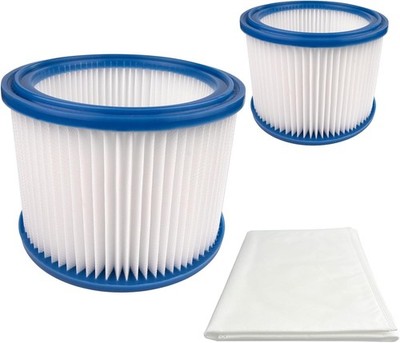 2 Filters 1 Dust Bag Replacement Parts Kit Compatible with Nilfisk ALTO Attix
