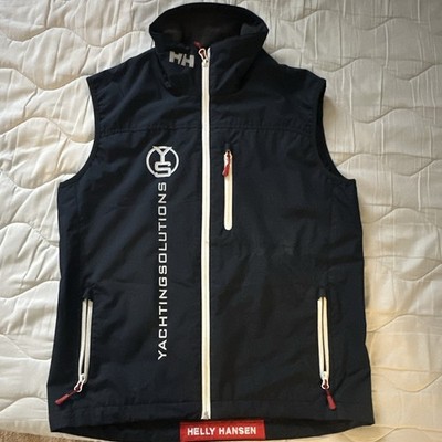 Helly Hansen Men's Navy Full Zip Sailing Vest Stand-Up Collar Size M