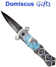8 1/4" NEW! WARTECH Wolf WEREWOLF Gothic Fantasy POCKET KNIFE Folding Knives