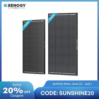 Renogy ShadowFlux N-Type Solar Panel Anti-shading 25% High-Efficiency For Home