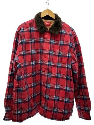 supreme Faux Fur Collar Flannel Shirts