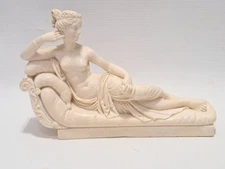 Vintage A. Santini Italy"Paolina Bonaparte as Venus Victrix" Statue Italian MCM