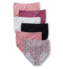 Fruit Of The Loom 6DCCB2P Fit For Me Plus Comfort Brief Panties - 6 Pack