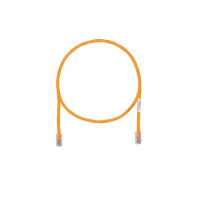 7 ft Panduit UTPCH7ORY 24 AWG Copper Cat 5e U/UTP Patch Cord Orange