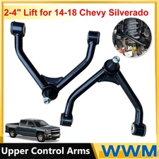 2-4" Lift Kit Upper Control Arms For 2014-2018 Chevy Silverado GM Sierra 1500