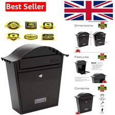 Image of Burg-Wachter MB01BK Black Classic Wall Mounted Post Box