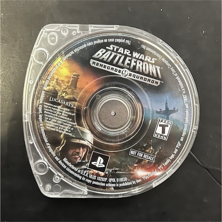 Star Wars Battlefront Renegade Squadron PSP UMD Not For Resale NFR Loose
