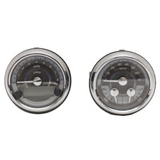 Medallion Boat Gauge Set | SDIG Black / Blue / Silver (2 PC)