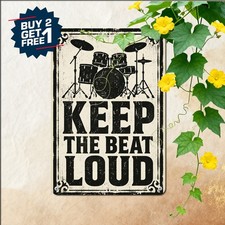 Did You Touch My Drums Brotherly Rivalry Music Room Metal Tin Sign