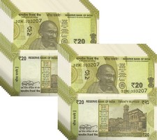 India 20 Rupees 2022 P 110 UNC LOT 20 PCS NR